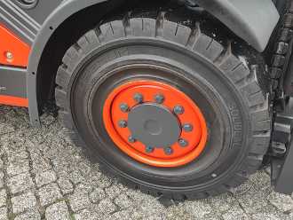 Used Forklift Truck LINDE H45D-02 DIESEL VIERRADFRONTSTAPLER (13005421)