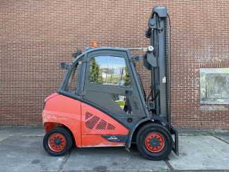 Used Forklift Truck LINDE H45D-02 DIESEL VIERRADFRONTSTAPLER (13053687)