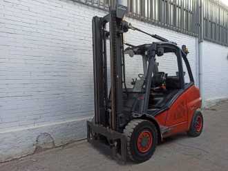 Used Forklift Truck LINDE H45D-02 DIESEL VIERRADFRONTSTAPLER (13067331)