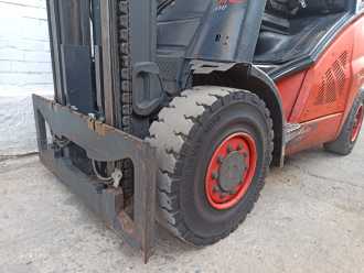 Used Forklift Truck LINDE H45D-02 DIESEL VIERRADFRONTSTAPLER (13067331)