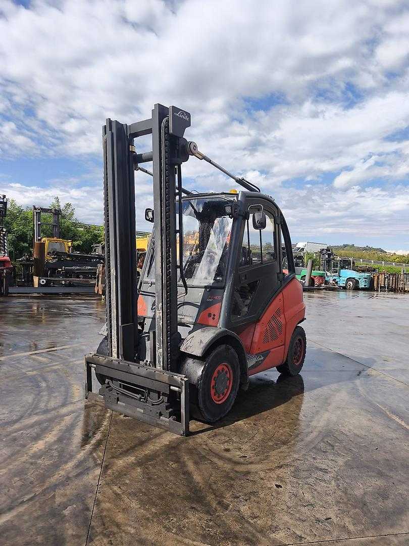 Used Forklift Truck LINDE H45D-02 DIESEL VIERRADFRONTSTAPLER (13071221)