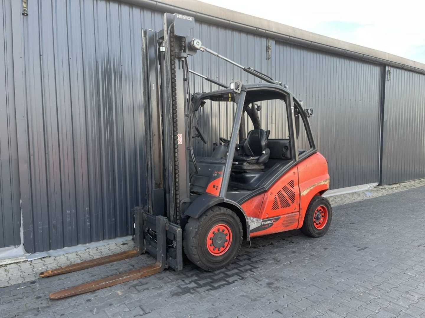 Used Forklift Truck LINDE H45D-02 DIESEL VIERRADFRONTSTAPLER (13071993)