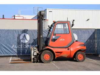 Used Forklift Truck LINDE H45D-04 DIESEL VIERRADFRONTSTAPLER (13041331) backdrop