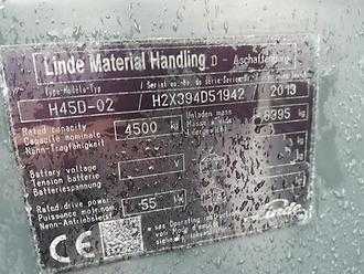 Used Forklift Truck LINDE H45D DIESEL VIERRADFRONTSTAPLER (12795656)