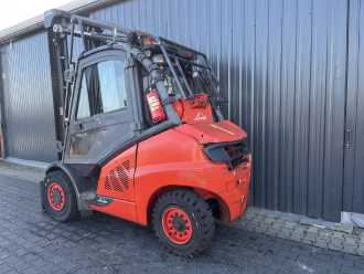 Used Forklift Truck LINDE H45T-02 GAS VIERRADFRONTSTAPLER (13075961)