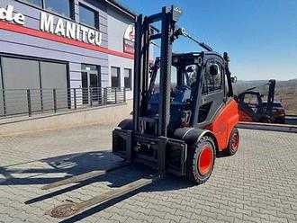 Used Forklift Truck LINDE H45T-02 Side shift GAS VIERRADFRONTSTAPLER (12999479)