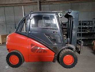 Used Forklift Truck LINDE H50D-01 DIESEL SCHUBMASTSTAPLER (13020645) backdrop