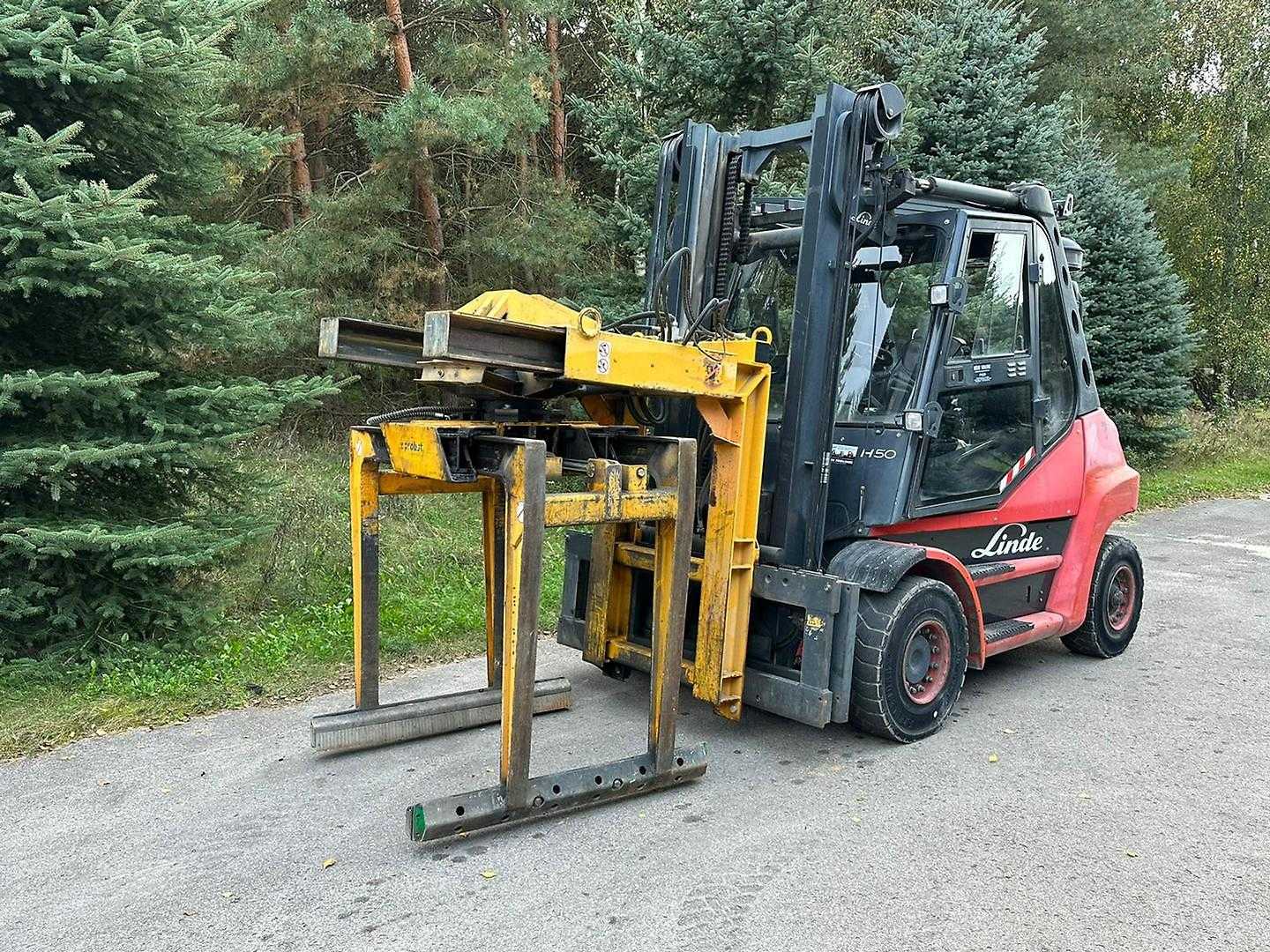 Used Forklift Truck LINDE H50D-01 DIESEL VIERRADFRONTSTAPLER (12917254)