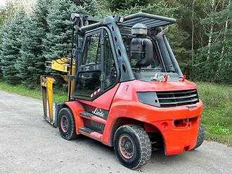 Used Forklift Truck LINDE H50D-01 DIESEL VIERRADFRONTSTAPLER (12917254)