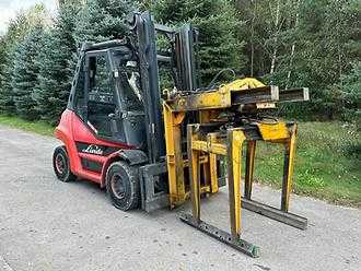 Used Forklift Truck LINDE H50D-01 DIESEL VIERRADFRONTSTAPLER (12917254)