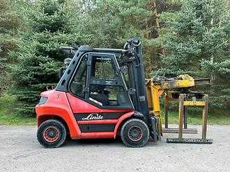 Used Forklift Truck LINDE H50D-01 DIESEL VIERRADFRONTSTAPLER (12917254)