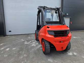 Used Forklift Truck LINDE H50D-02/600 DIESEL VIERRADFRONTSTAPLER (12982386)