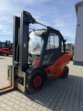 Used Forklift Truck LINDE H50D-02/600 DIESEL VIERRADFRONTSTAPLER (13026082) backdrop