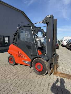Used Forklift Truck LINDE H50D-02/600 DIESEL VIERRADFRONTSTAPLER (13026082)