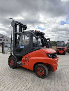 Used Forklift Truck LINDE H50D-02/600 DIESEL VIERRADFRONTSTAPLER (13035564)
