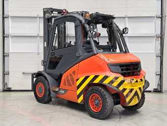 Used Forklift Truck LINDE H50D-02/600 DIESEL VIERRADFRONTSTAPLER (13050454)