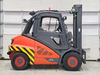 Used Forklift Truck LINDE H50D-02/600 DIESEL VIERRADFRONTSTAPLER (13050454)