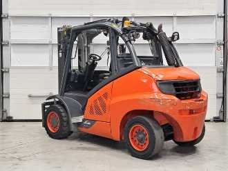Used Forklift Truck LINDE H50D-02/600 DIESEL VIERRADFRONTSTAPLER (13063179)