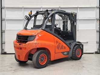 Used Forklift Truck LINDE H50D-02/600 DIESEL VIERRADFRONTSTAPLER (13063179)