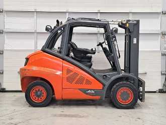 Used Forklift Truck LINDE H50D-02/600 DIESEL VIERRADFRONTSTAPLER (13063179)
