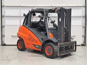 Used Forklift Truck LINDE H50D-02/600 DIESEL VIERRADFRONTSTAPLER (13063179)