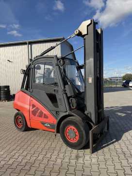 Used Forklift Truck LINDE H50D-02/600 DIESEL VIERRADFRONTSTAPLER (13072984)