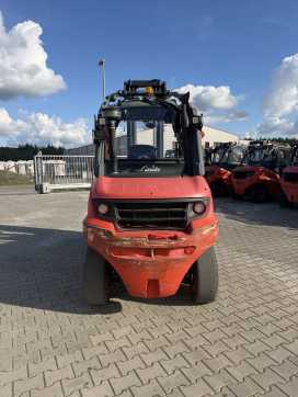 Used Forklift Truck LINDE H50D-02/600 DIESEL VIERRADFRONTSTAPLER (13072984)