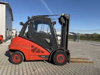 Used Forklift Truck LINDE H50D-02/600 DIESEL VIERRADFRONTSTAPLER (13072988)