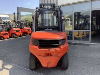 Used Forklift Truck LINDE H50D-02/600 ELEKTRO VIERRADFRONTSTAPLER (13055313)