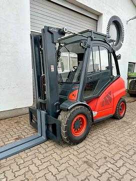 Used Forklift Truck LINDE H50D-02 DIESEL VIERRADFRONTSTAPLER (12904832)