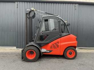 Used Forklift Truck LINDE H50D-02 DIESEL VIERRADFRONTSTAPLER (13004598)