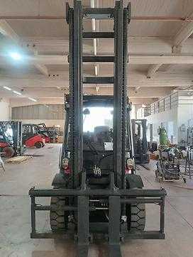 Used Forklift Truck LINDE H50D-02 DIESEL VIERRADFRONTSTAPLER (13010365)