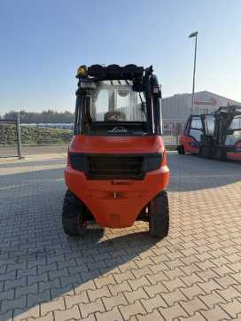 Used Forklift Truck LINDE H50D-02 DIESEL VIERRADFRONTSTAPLER (13015450)