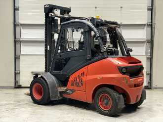 Used Forklift Truck LINDE H50D-02 DIESEL VIERRADFRONTSTAPLER (13021174)