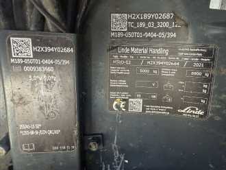 Used Forklift Truck LINDE H50D-02 DIESEL VIERRADFRONTSTAPLER (13040442)