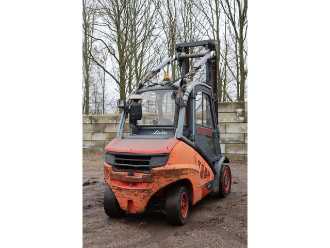 Used Forklift Truck LINDE H50D-02 DIESEL VIERRADFRONTSTAPLER (13041174)