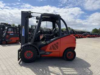 Used Forklift Truck LINDE H50D-02 DIESEL VIERRADFRONTSTAPLER (13042617)