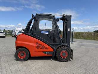 Used Forklift Truck LINDE H50D-02 DIESEL VIERRADFRONTSTAPLER (13042617)