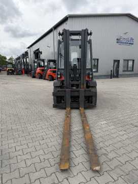 Used Forklift Truck LINDE H50D-02 DIESEL VIERRADFRONTSTAPLER (13043616)