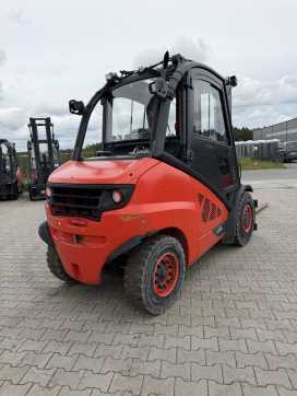 Used Forklift Truck LINDE H50D-02 DIESEL VIERRADFRONTSTAPLER (13043616)