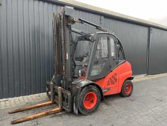 Used Forklift Truck LINDE H50D-02 DIESEL VIERRADFRONTSTAPLER (13045004) backdrop