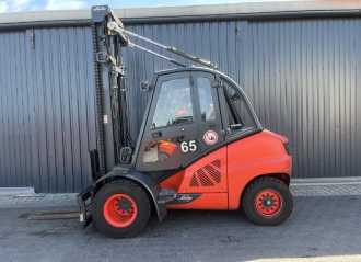 Used Forklift Truck LINDE H50D-02 DIESEL VIERRADFRONTSTAPLER (13049674)