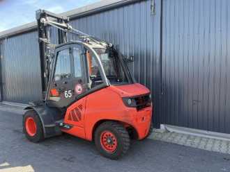Used Forklift Truck LINDE H50D-02 DIESEL VIERRADFRONTSTAPLER (13049674)