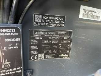 Used Forklift Truck LINDE H50D-02 DIESEL VIERRADFRONTSTAPLER (13049674)