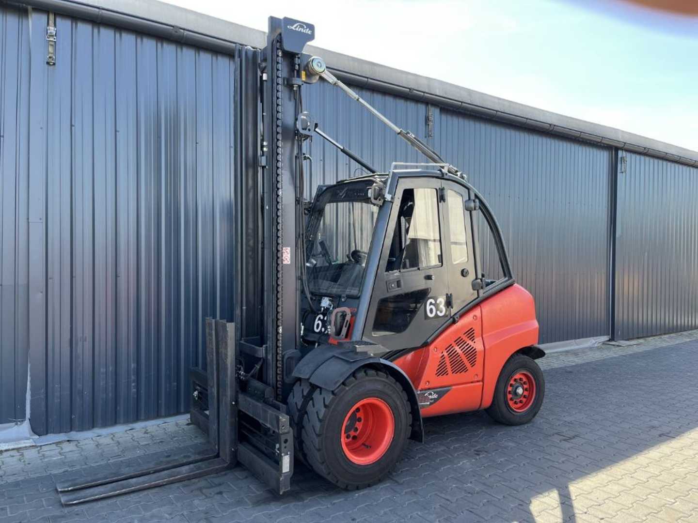 Used Forklift Truck LINDE H50D-02 DIESEL VIERRADFRONTSTAPLER (13049681)