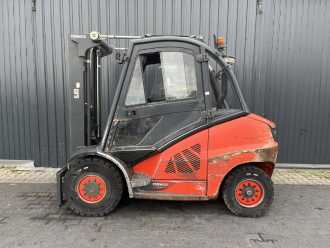 Used Forklift Truck LINDE H50D-02 DIESEL VIERRADFRONTSTAPLER (13057755)