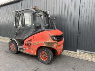 Used Forklift Truck LINDE H50D-02 DIESEL VIERRADFRONTSTAPLER (13057755)