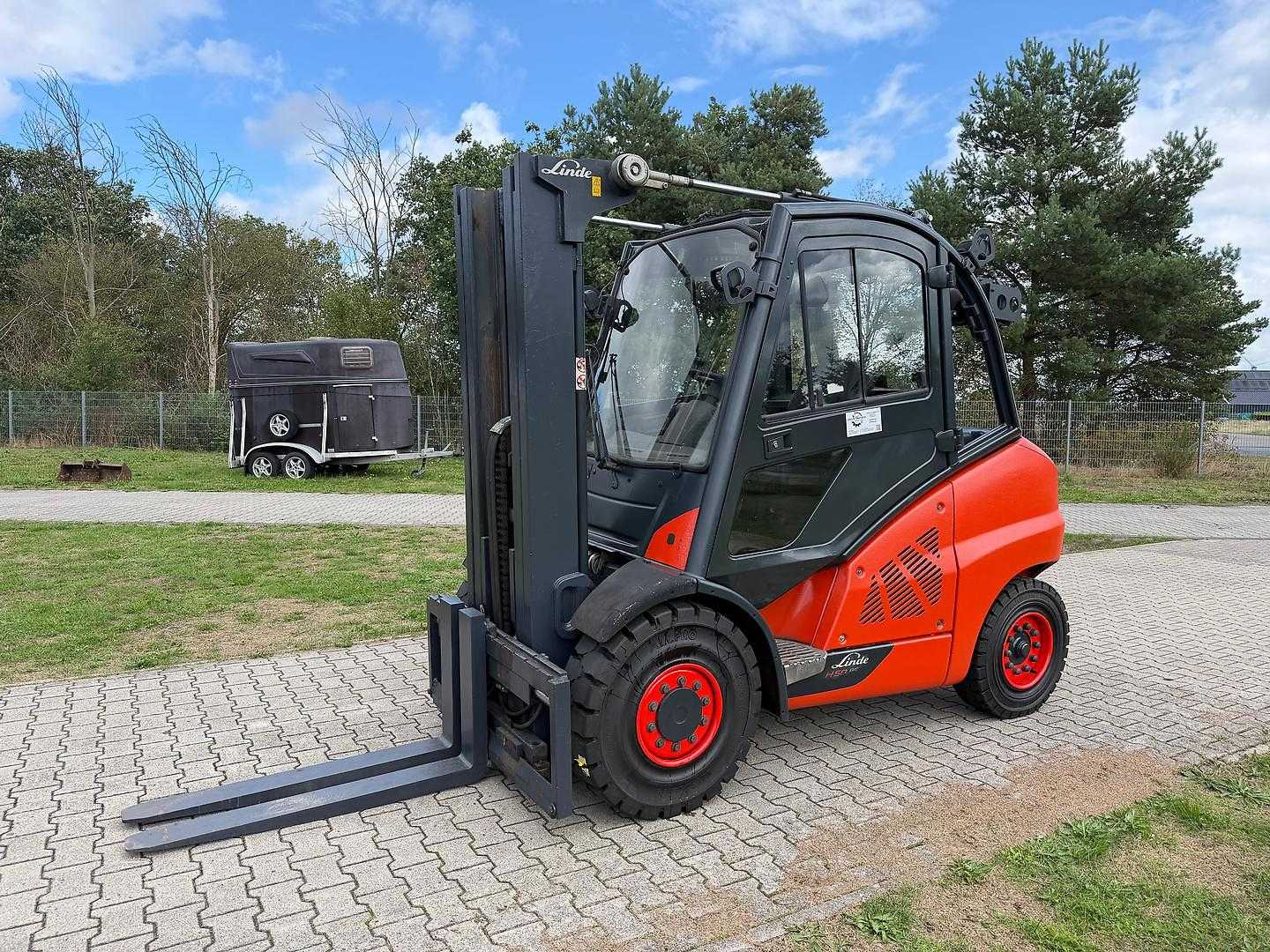 Used Forklift Truck LINDE H50D-02 DIESEL VIERRADFRONTSTAPLER (13067269)