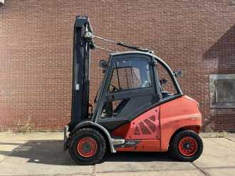 Used Forklift Truck LINDE H50D-02 DIESEL VIERRADFRONTSTAPLER (13067545)
