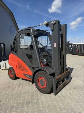 Used Forklift Truck LINDE H50D-02 DIESEL VIERRADFRONTSTAPLER (13067831)